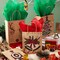 JOYIN 24 PCS Christmas Kraft Bags, Paper Gift Bags with Christmas Characters for Xmas Party Favors, Goody Gift Bags, Holiday Treat Box and Presents 7.25x9x3.5 Inch (not included tissue paper)